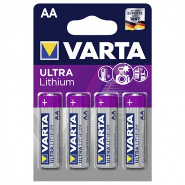 Купить Батарейка VARTA LITHIUM/ULTRA LITHIUIM AA (упаковка 4шт) 4008496680511