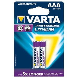 Батарейка VARTA LITHIUM/ULTRA LITHIUIM AAA (упаковка 2шт) 4008496680399