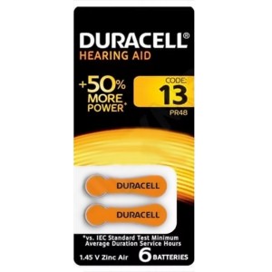 Батарейка для слуховых аппаратов Duracell ZA13-6BL (упаковка 6 шт) 96091456