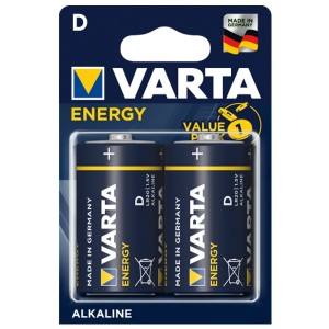 Батарейки VARTA ENERGY D LR20 (упаковка 2шт) 626618