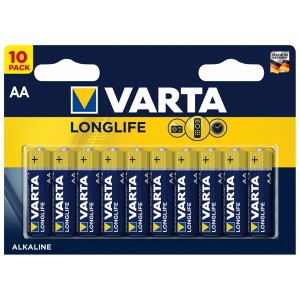 Батарейки VARTA LONGLIFE AA (упаковка 10шт) 4008496525232