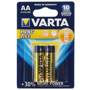 Батарейки VARTA LONGLIFE AA (упаковка 2шт) 4008496847112