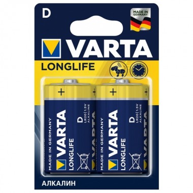 Отзывы Батарейки VARTA LONGLIFE D LR20 (упаковка 2шт) 847235