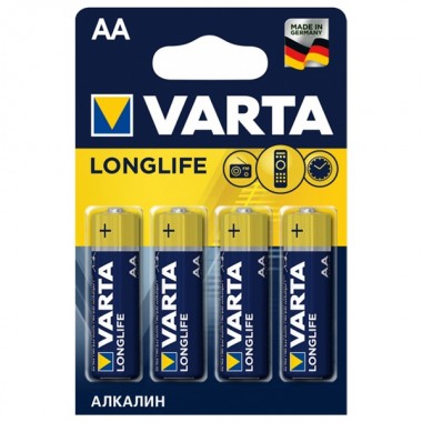 Обзор Батарейки VARTA LONGLIFE LR6 AA (упаковка 4шт) 847150