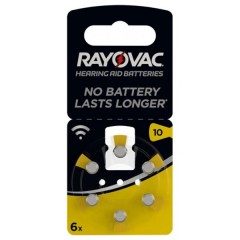 Батарейки для слуховых аппаратов RAYOVAC ACOUSTIC Type 10 (упаковка 6шт) 003212