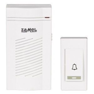 Беспроводной дверной звонок CLASSIC 100м, питание от батареек, Zamel