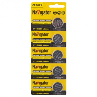 Отзывы Элемент питания Navigator 94 764 NBT-CR2025-BP5