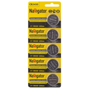 Элемент питания Navigator 94 766 NBT-CR2450-BP5