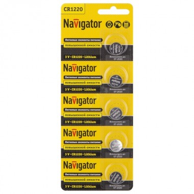 Отзывы Элемент питания Navigator 94 778 NBT-CR1220-BP5