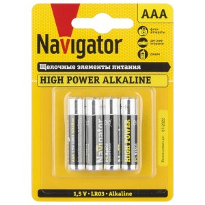 Элемент питания Navigator AAA 94 751 NBT-NE-LR03-BP4
