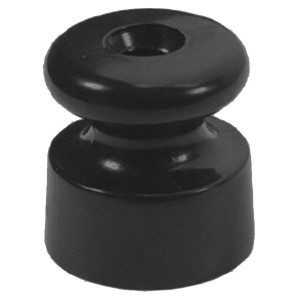 Изолятор Bironi керамика черный (50 штук в упаковке)