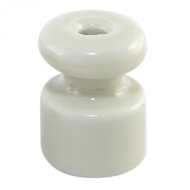 Отзывы Изолятор для ретро провода TDM «ЭКО» керамика белый (25шт)