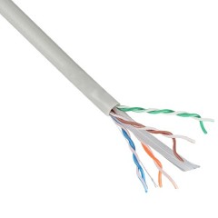 Кабель ITK витая пара U/UTP кат.6 4х2х23AWG solid, серый [бухта 305м]