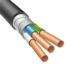 Кабель силовой бронированный ВБШв 3х1.5 ГОСТ 31996 (Электрокабель НН) (ВБбШв)