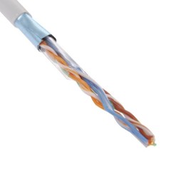 Кабель витая пара ITK F/UTP, кат.5E 4х2х24AWG solid, серый [бухта 305м]