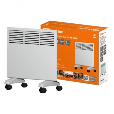 Купить Конвектор электрический ЭК-1000, 1000 Вт, регул. мощн. (500/1000 Вт), термостат, TDM