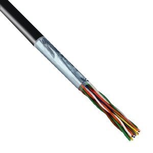 Магистральный кабель UTP 10PR 24AWG 10х2х0.52 cat 5e outdoor витая пара уличная (бухта 305м)