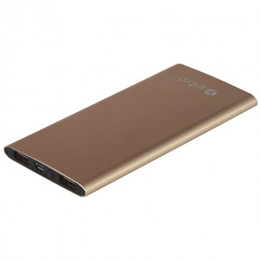 Купить Power Bank Intro PB06G 6000mAh, USB, для зарядки мобильных устройств, Gold 5055945575361