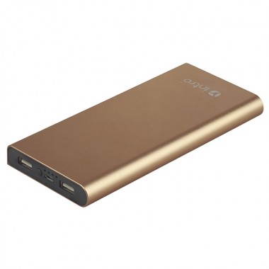 Купить Power Bank Intro PB10 10000mAh, USB, для зарядки мобильных устройств, Gold 5055945575378