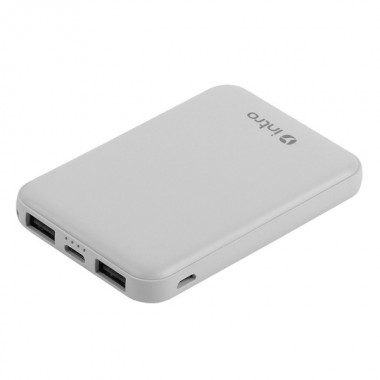 Купить Power Bank Intro PB1010 10000mAh белый, USB, для зарядки мобильных устройств