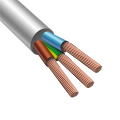 Провод ПВСнг(А)-LS 3х6,0 белый малодымный ГОСТ 7399 (Конкорд)