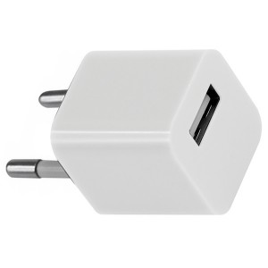 Купить Сетевое зарядное устройство «Квадрат» USB (СЗУ) (1000 mA) белое REXANT