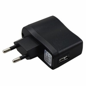 Сетевое зарядное устройство USB 220 V (СЗУ) (5 V, 1000 mA) черное