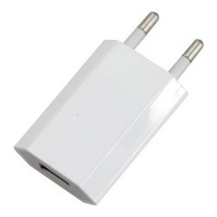 Сетевое зарядное устройство iPhone/iPod USB белое (СЗУ) (5 V, 1000 mA) REXANT