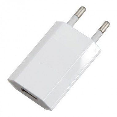 Обзор Сетевое зарядное устройство iPhone/iPod USB белое (СЗУ) (5 V, 1000 mA) REXANT
