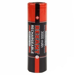 Высокоемкостный аккумулятор Rexant 18650 unprotected 20 А Li-ion 3000 mAH 3.7V (в упаковке 2шт)