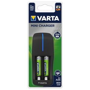 Зарядное устройство VARTA Mini Charger+2x ААА 800 мАч 4008496850693