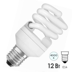 Лампа энергосберегающая Osram Mini Twist 12W/840 E14
