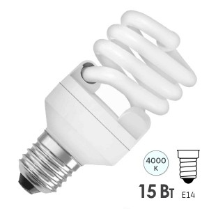 Купить Лампа энергосберегающая Osram Mini Twist 15W/840 E14