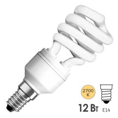 Лампа энергосберегающая Osram Mini Twist 12W/827 E14