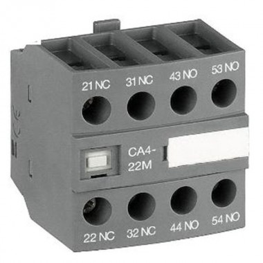 Отзывы Блок контактный дополнительный ABB CA4-22M (2НО+2НЗ) для контакторов  AF09…AF16..-30-10