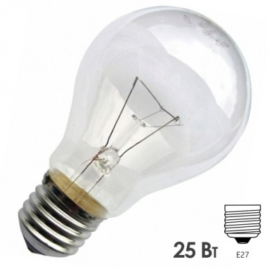 Купить Лампа накаливания 36В 25Вт Е27 прозрачная (МО 36-25)
