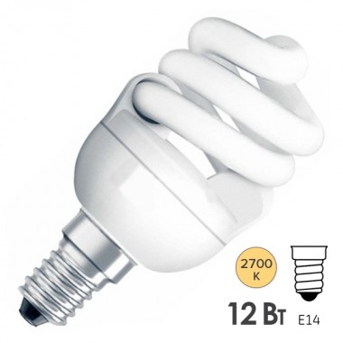 Купить Лампа энергосберегающая Osram Micro Twist 12W/827 E14