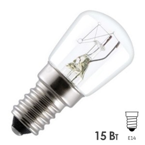 Лампа для духовых шкафов GE OVEN 15W CL 300°С d22 E14 прозрачная