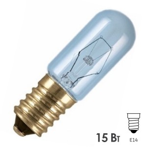 Лампа для холодильников и швейных машин Osram SPC T17/54 CL 15W FREEZER E14 прозрачная