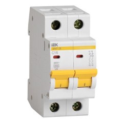 Автоматический выключатель ВА47-29 2Р  6А 4,5кА характеристика С ИЭК (автомат)