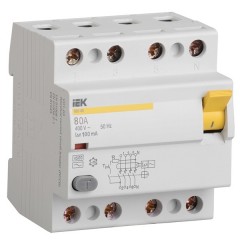 УЗО ВД1-63 4P 80A 100mA тип AC ИЭК