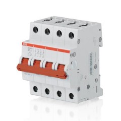 Рубильник ABB 4-полюсный SD204/32 рычаг красный