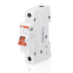 Рубильник модульный ABB 1-полюсный SHD201/25 рычаг красный