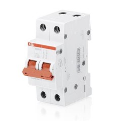 Рубильник модульный ABB 2-полюсный SHD202/32 рычаг красный