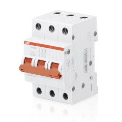 Рубильник модульный ABB 3-полюсный SHD203/16 рычаг красный