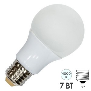 Купить Лампа светодиодная Feron LB-91 A60 7W 4000K 230V E27 белый свет