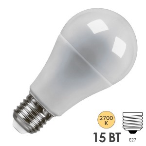 Купить Лампа светодиодная Feron LB-94 A60 15W 2700K 230V E27 теплый свет