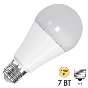Купить Лампа светодиодная FL-LED-A60 7W 2700K 670lm 220V E27 теплый свет