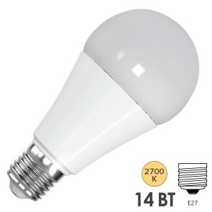 Обзор Лампа светодиодная FL-LED-A60 14W 2700К 1360lm 220V E27 теплый свет