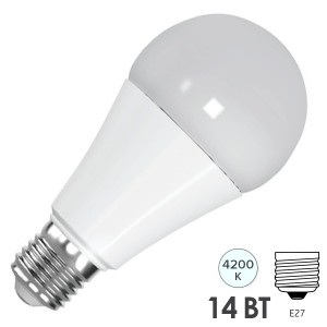 Купить Лампа светодиодная FL-LED-A60 14W 4200К 1360lm 220V E27 белый свет